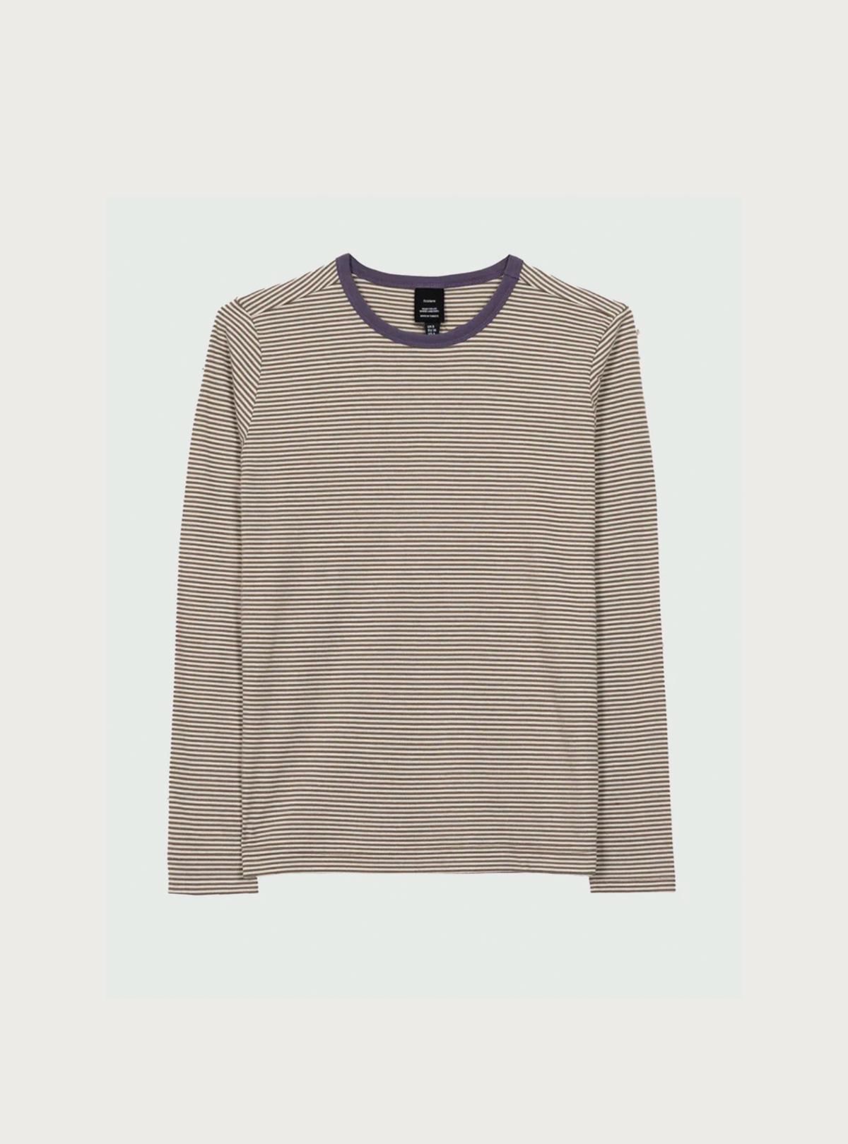 Finisterre - Eldon Stripe LS - Ecru/Wood