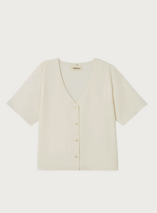 Thinking Mu - Hemp Blouse - White