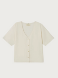 Thinking Mu - Hemp Blouse - White